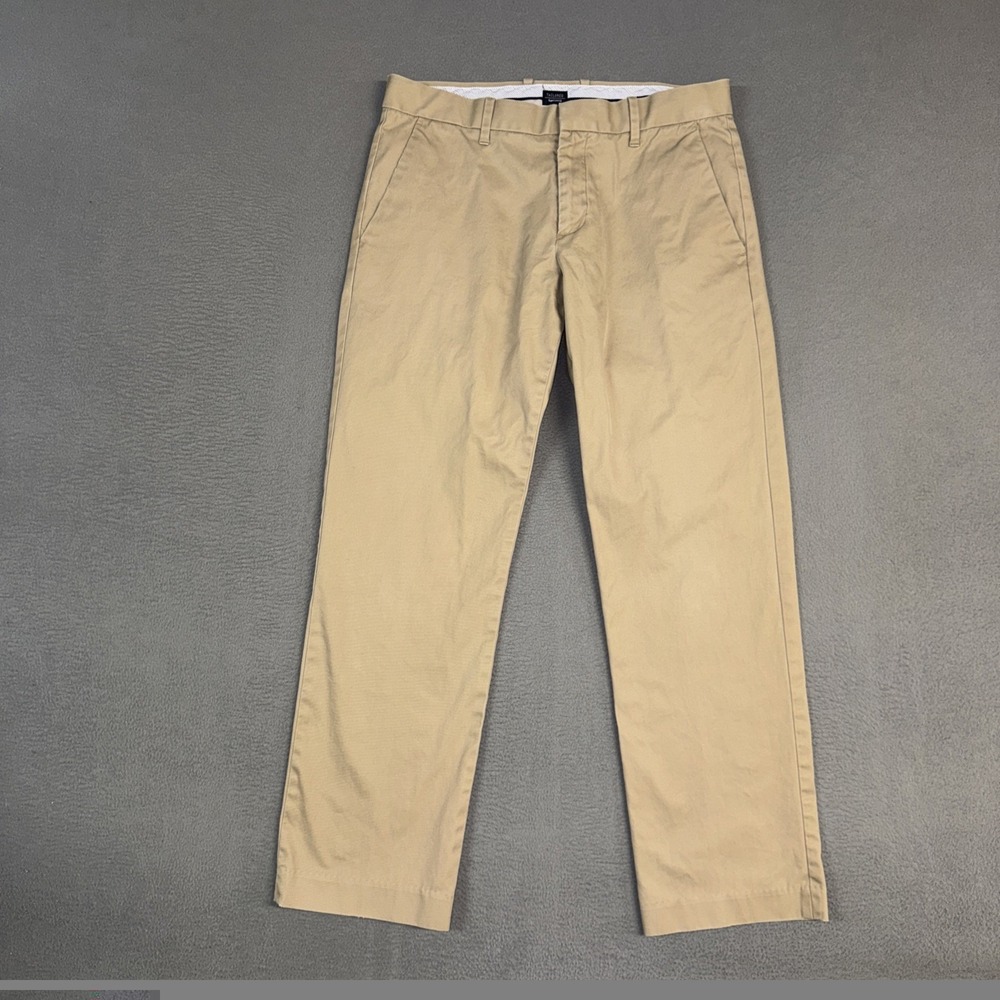 Gap Khaki Pants Mens 31x30 (Fits 32x28) Brown Tailored Straight Fit Cotton Twill